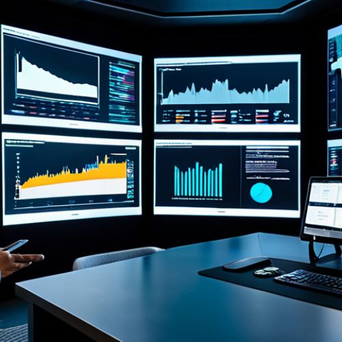 A professional, diverse team of media strategists, fully clothed in modern business attire, collaborating intently in a sleek, high-tech control room. They are surrounded by large, interactive screens displaying complex data visualizations, real-time analytics dashboards, and AI-powered content insights. One person points to a holographic projection showing audience engagement patterns, while others review performance metrics on their tablets and touchscreens. The scene embodies innovation and data-driven decision-making, with perfect anatomy, correct proportions, natural poses, well-formed hands, proper finger count, and natural body proportions. Professional photography, cinematic lighting, high-resolution, sharp focus, vibrant colors, safe for work, appropriate content, fully clothed, professional, modest.